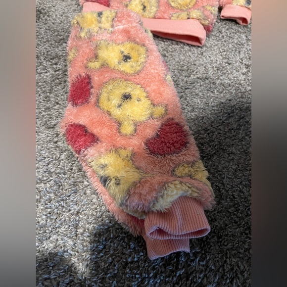 Baby Disney Winnie the Pooh Faux Shearling Fleece Top and Bottom Set - Pink - Picture 6 of 8